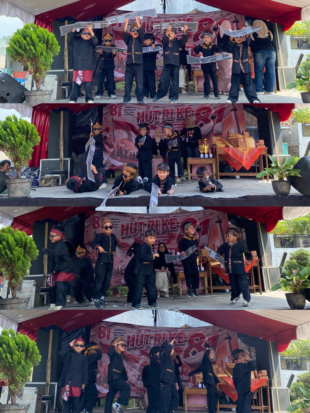 penampilan tari lagu komando
